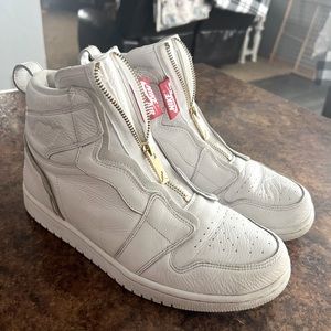 Nike Air Jordan 1 retro High Zip White Sneakers